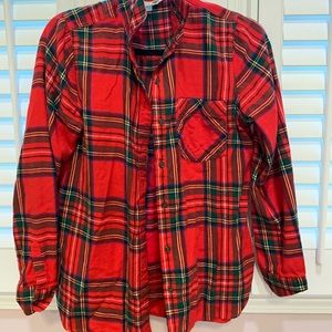 Old Navy Red Plaid Flannel
